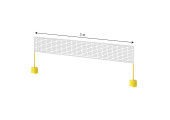 Set de Badminton : Filet + Poteaux