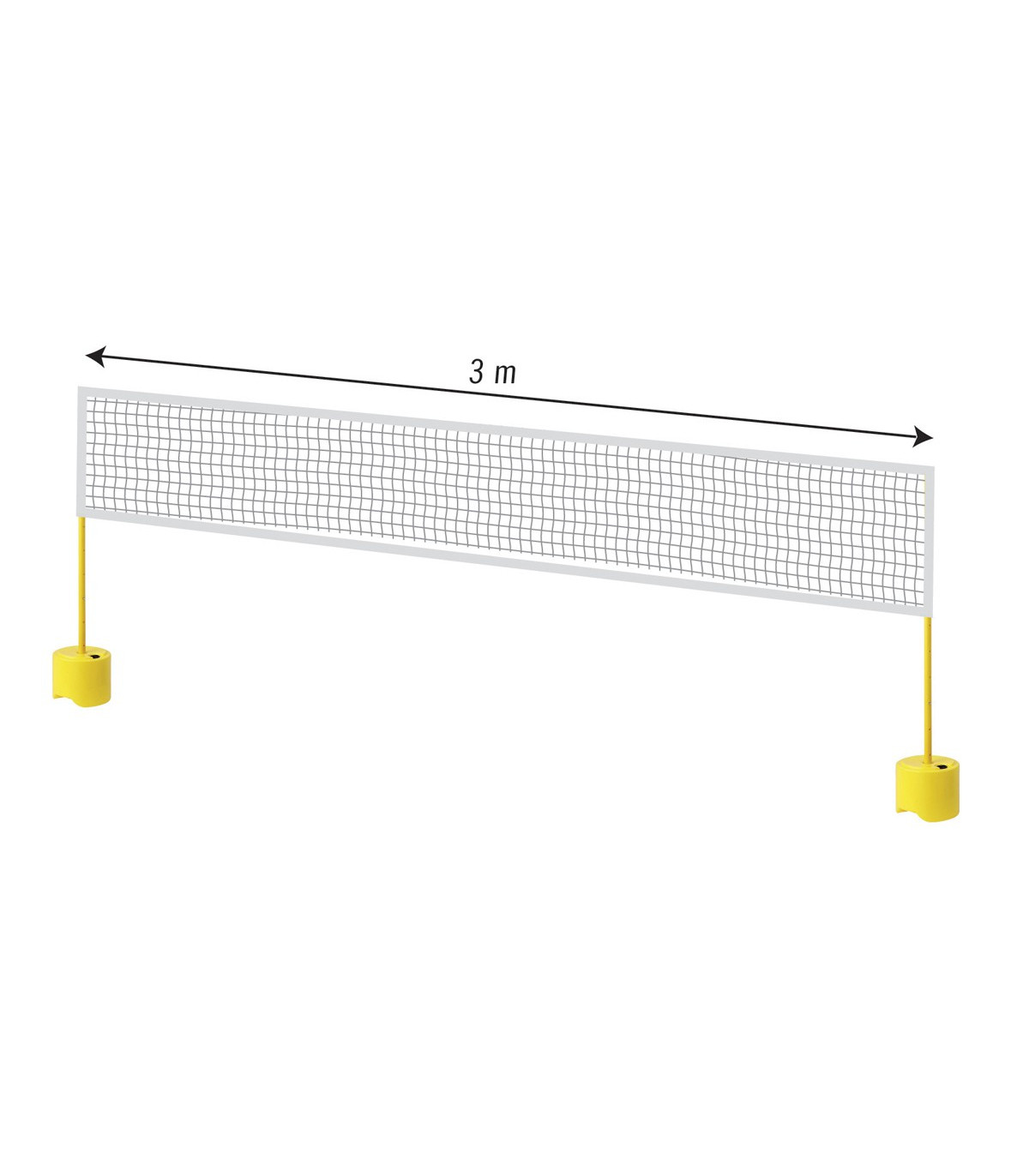 KIT POTEAUX FILET SCOLAIRE BADMINTON TENNIS VOLLEY