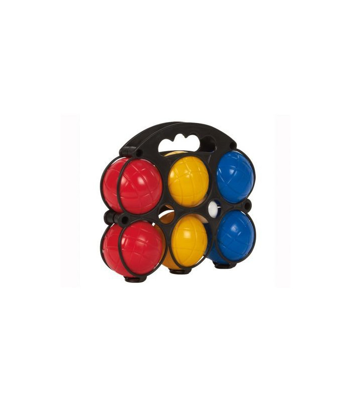 LOT DE 6 BOULES DE PÉTANQUE EN PLASTIQUE