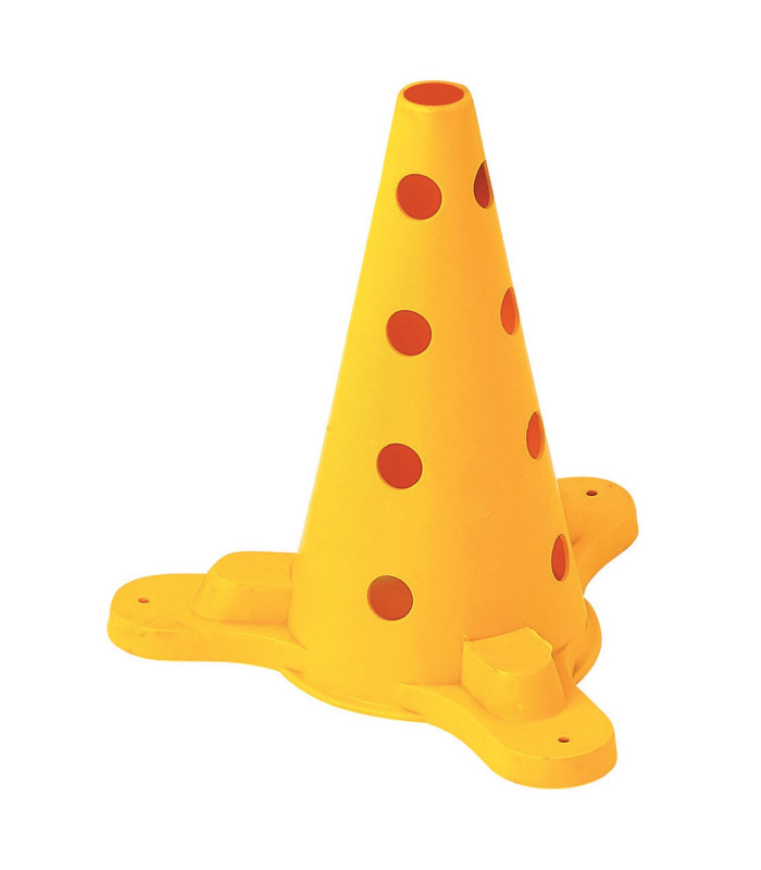CONE 16 TROUS AVEC ENCOCHE 35 CM