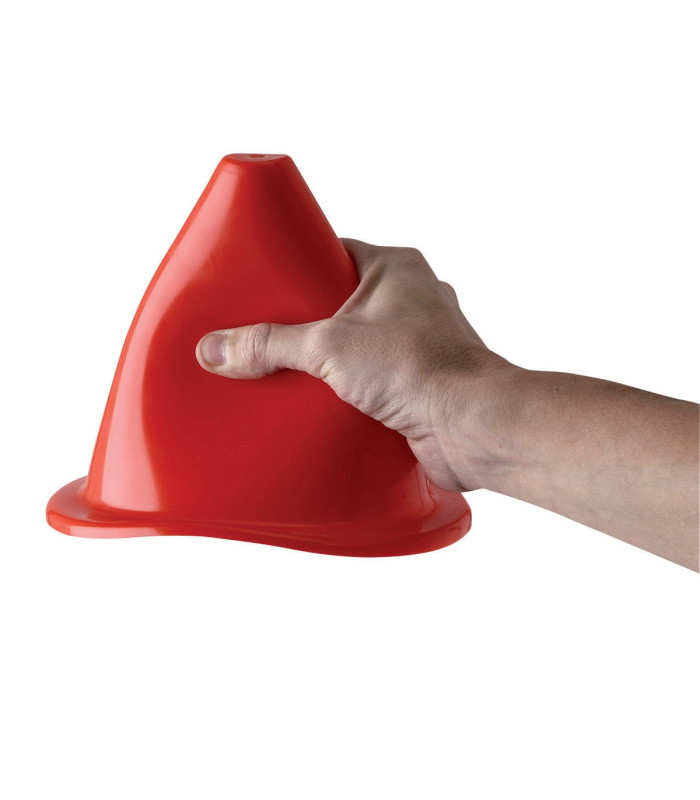 CONE DE SPORT SOUPLE 18  CM ROUGE