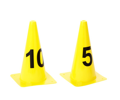 LOT DE 25 CONES SPORT NUMEROTES 1 A 25