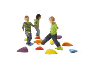 SET DE 6 PIERRES DE RIVIERE GONGE