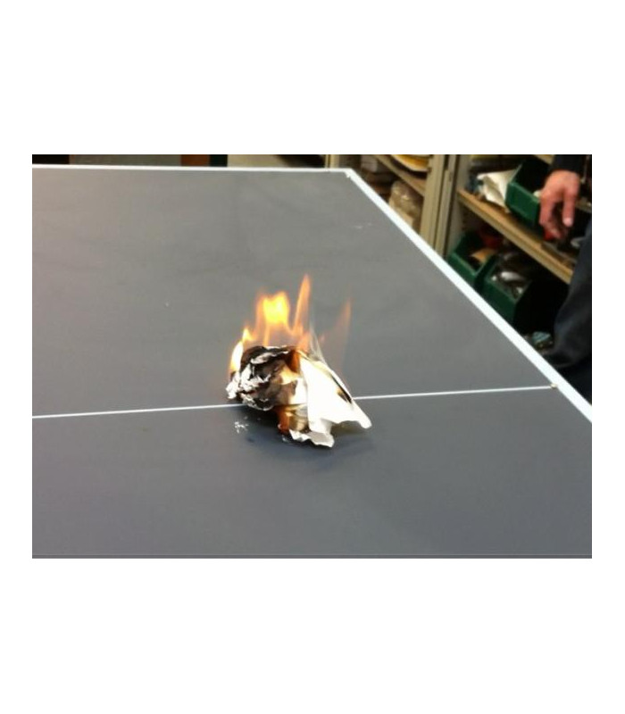 TEST RESISTANCE AU FEU TABLE PING PONG COLLECTIVITÉS PARK CORNILLEAU