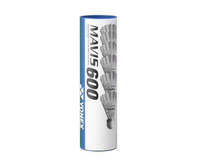 VOLANT BADMINTON MAVIS 600 BLANC