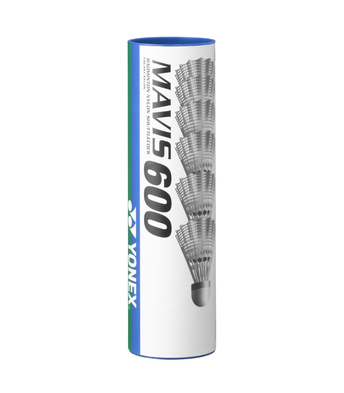 VOLANT BADMINTON MAVIS 600 BLANC