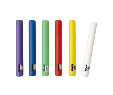 LOT DE 6 TEMOINS BATONS RELAIS PVC