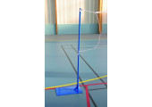  PAIRE DE POTEAUX BADMINTON LOISIR ECO AVEC PLATINE A LESTER