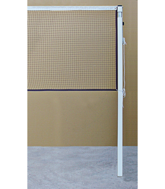 PAIRE DE POTEAUX BADMINTON COMPETITION A SCELLER DANS FOURREAUX