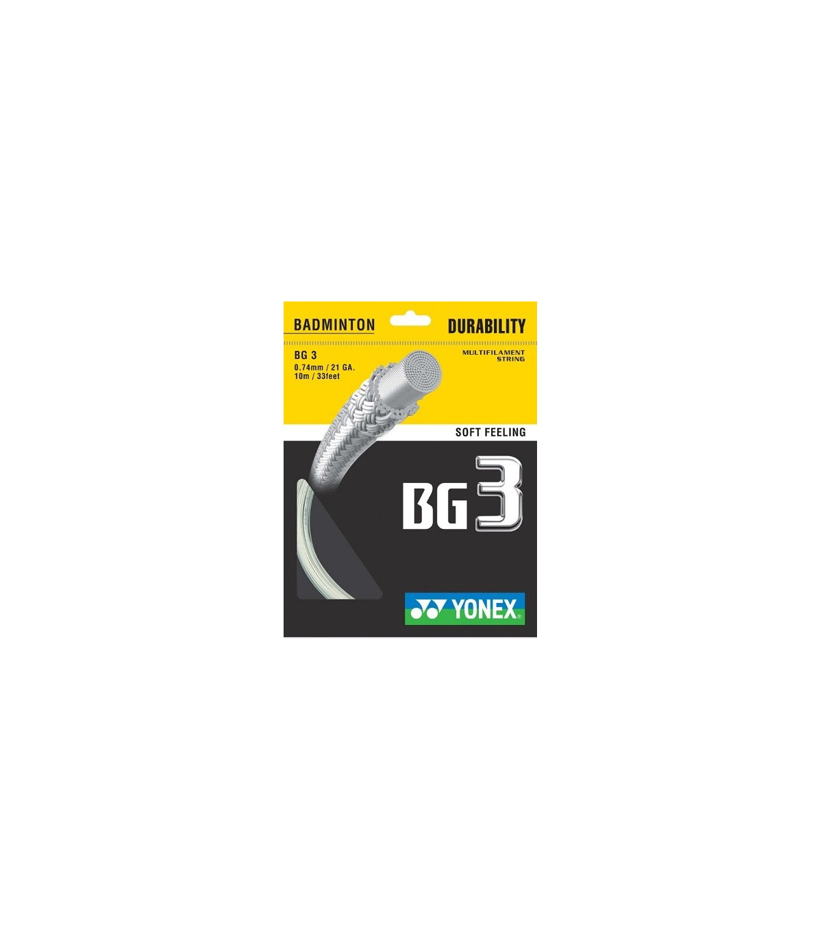 ROULEAU DE CORDAGE BADMINTON BG 3 10 M
