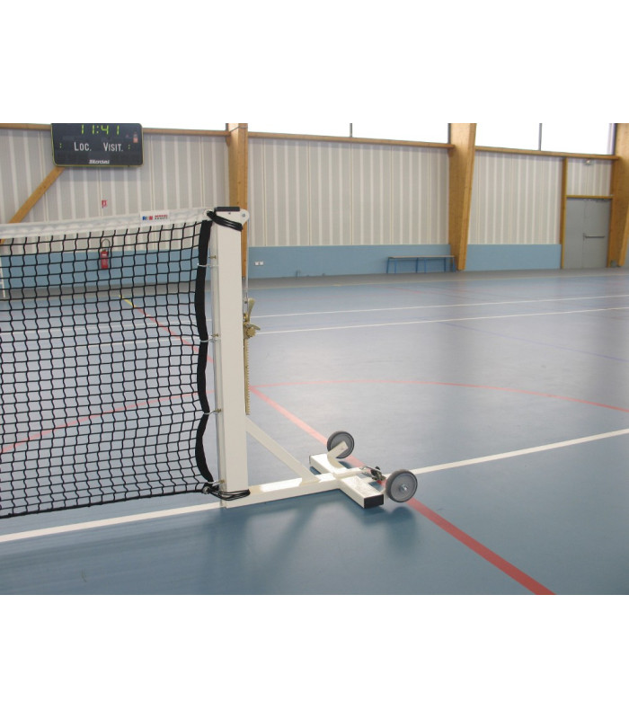 PAIRE DE POTEAUX TENNIS MOBILES ACIER