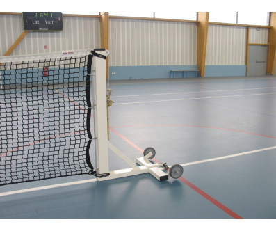 PAIRE DE POTEAUX TENNIS MOBILES ACIER