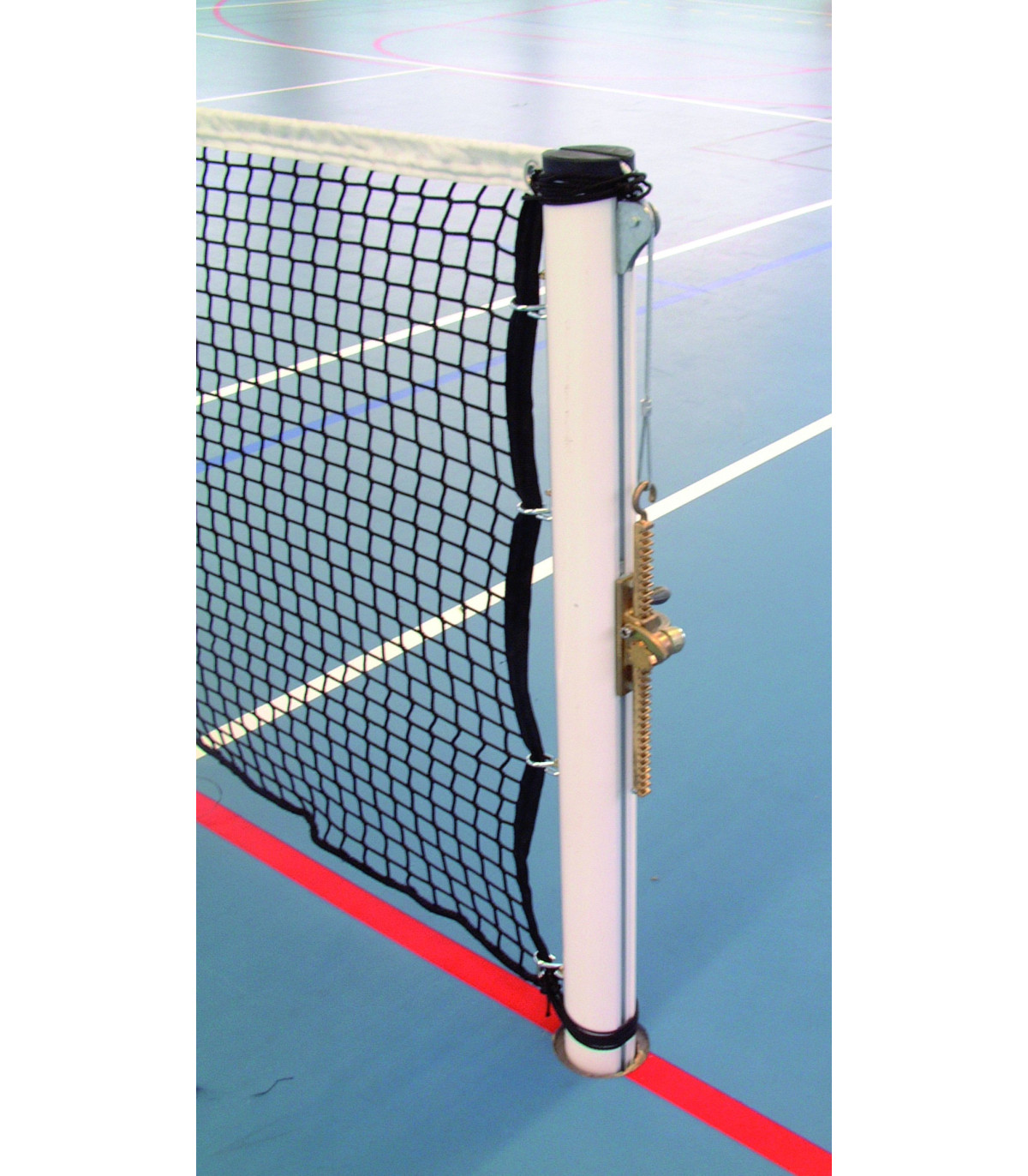 PAIRE DE POTEAUX TENNIS ALUMINIUM RONDS