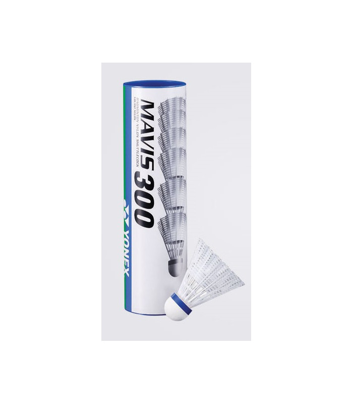 VOLANT BADMINTON MAVIS 300 BLANC
