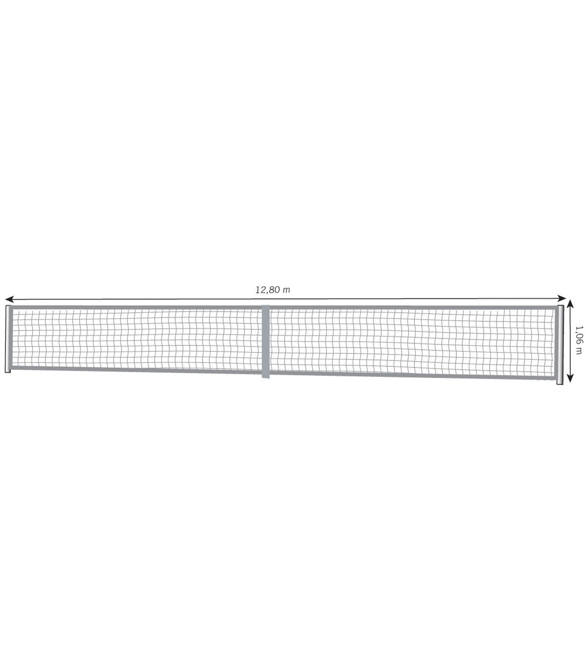 DIMENSIONS FILET TENNIS LOISIR 