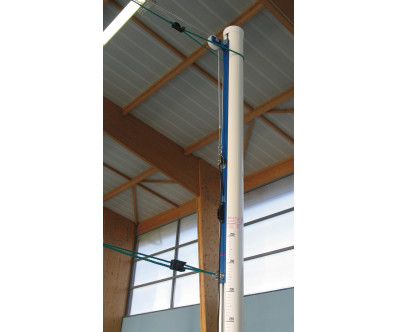 PAIRE DE POTEAUX VOLLEY-BALL SCOLAIRES ALUMINIUM