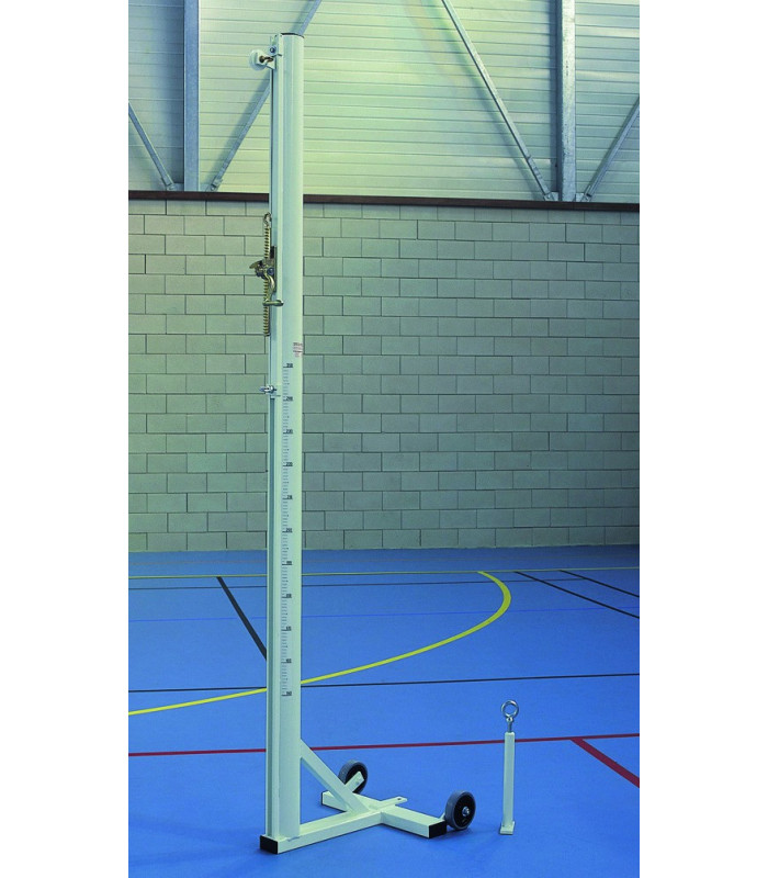 PAIRE DE POTEAUX VOLLEY-BALL SCOLAIRES MOBILES ALUMINIUM