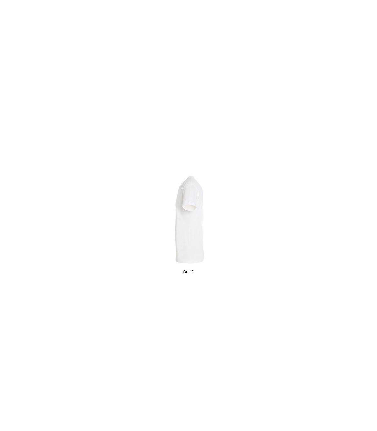 TEE-SHIRT BLANC 150 G ENFANT VUE PROFIL
