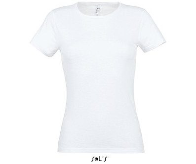 TEE-SHIRT BLANC 150 G FEMME
