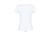 TEE-SHIRT BLANC 150 G FEMME VUE DOS