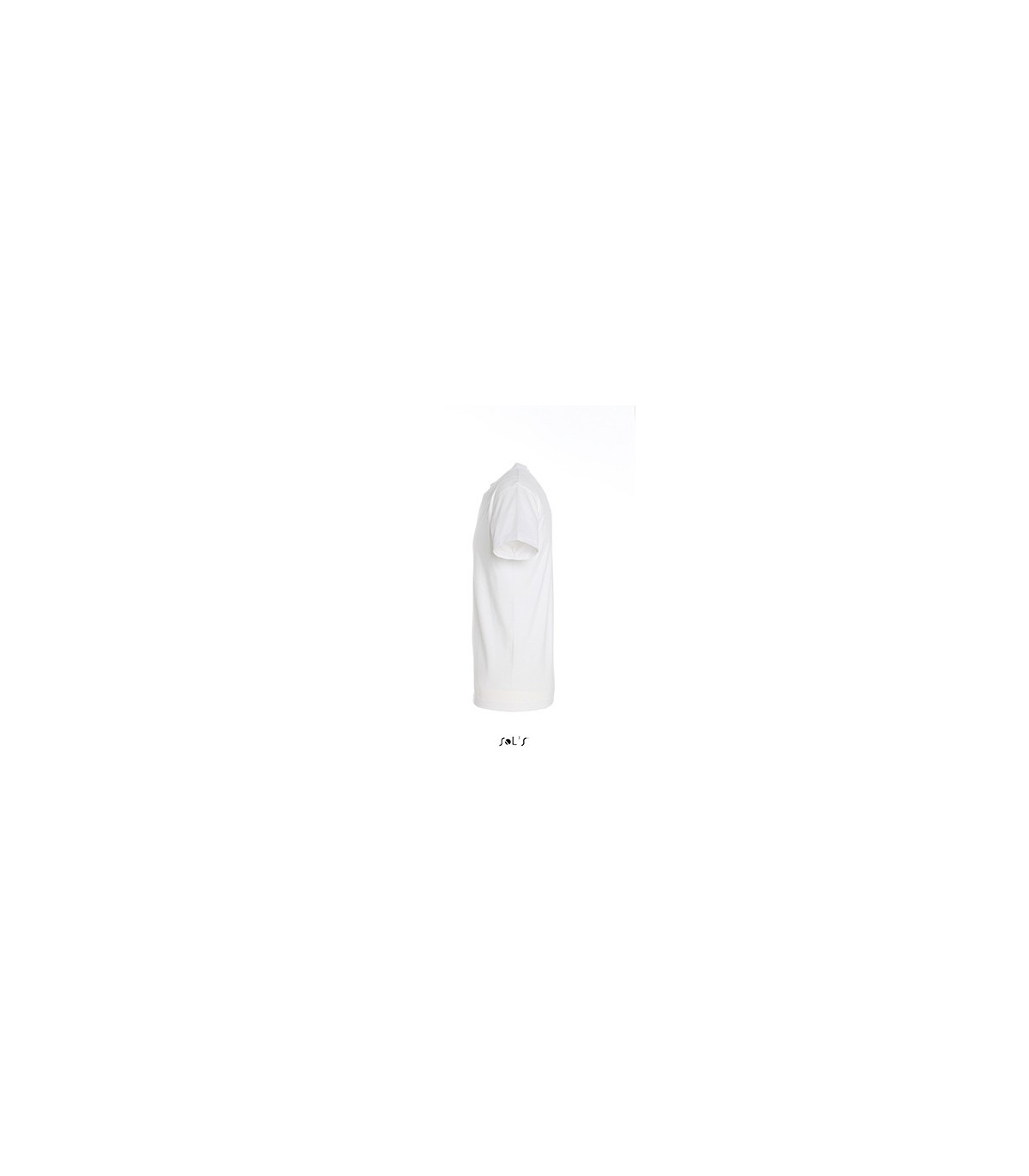 TEE-SHIRT BLANC 190 G ENFANT VUE PROFIL