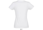 TEE-SHIRT BLANC 190 G FEMME VUE DOS