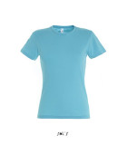 TEE-SHIRT COULEUR 150 G FEMME BLEU TURQUOISE