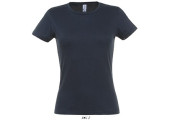 TEE-SHIRT COULEUR 150 G FEMME MARINE
