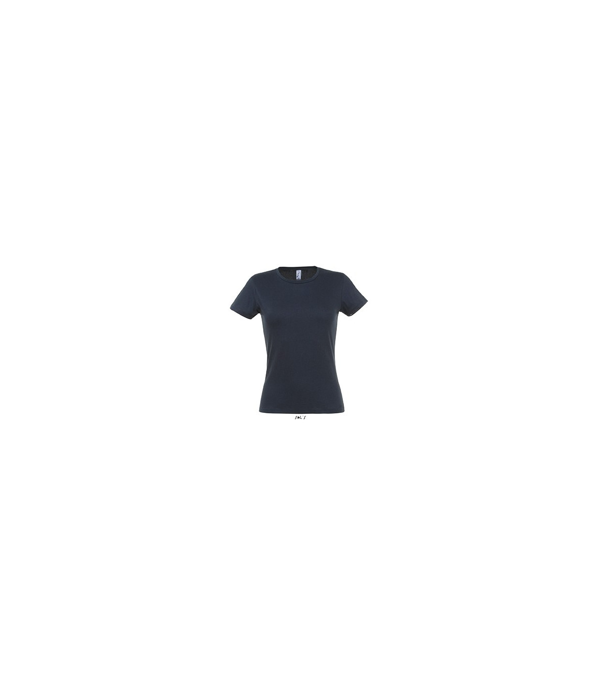 TEE-SHIRT COULEUR 150 G FEMME MARINE