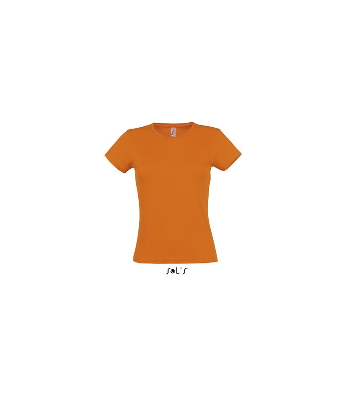 TEE-SHIRT COULEUR 150 G FEMME ORANGE