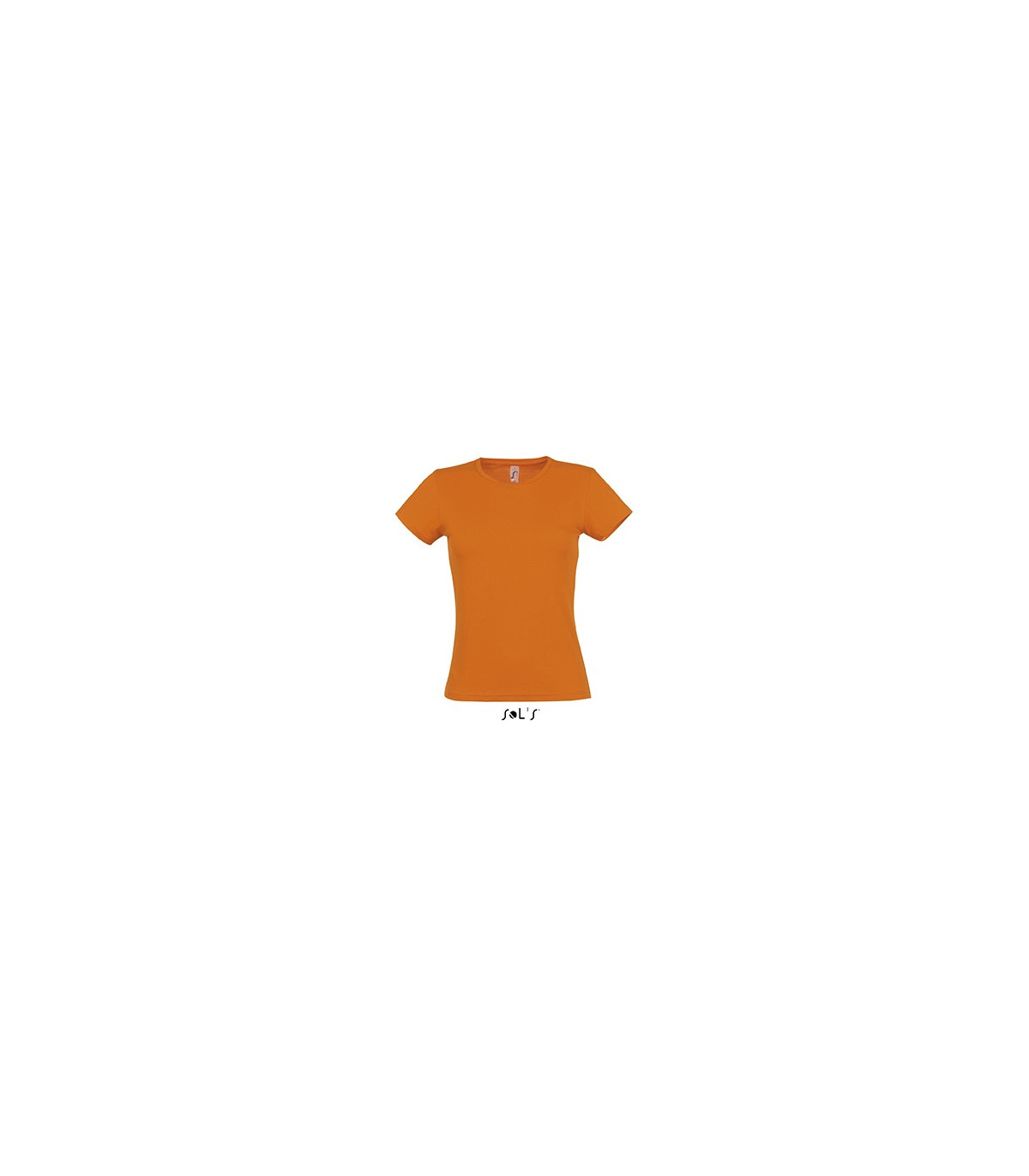 TEE-SHIRT COULEUR 150 G FEMME ORANGE