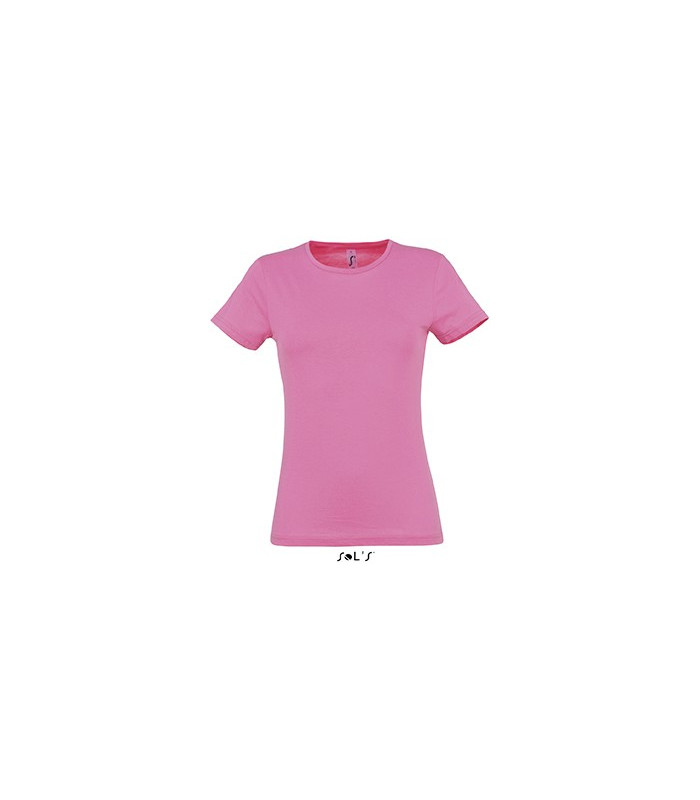 TEE-SHIRT COULEUR 150 G FEMME ROSE