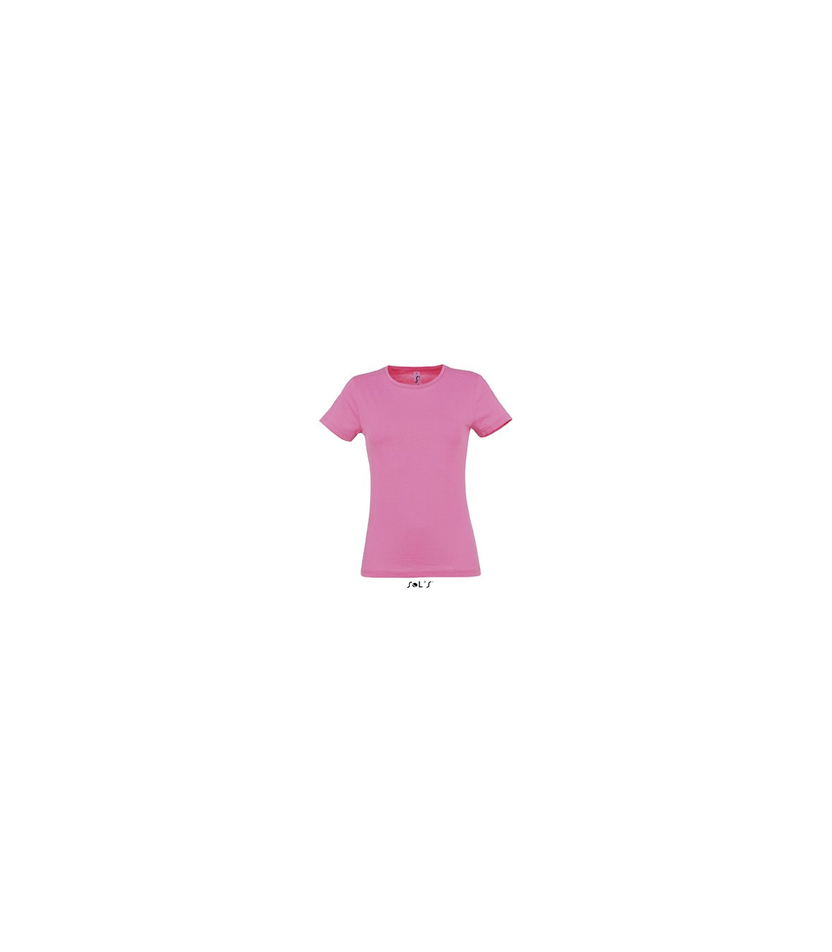 TEE-SHIRT COULEUR 150 G FEMME ROSE