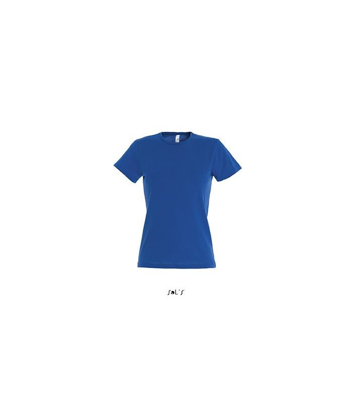 TEE-SHIRT COULEUR 150 G FEMME BLEU ROY