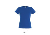 TEE-SHIRT COULEUR 150 G FEMME BLEU ROY