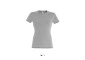 TEE-SHIRT COULEUR 150 G FEMME GRIS CHINE