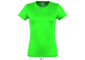 TEE-SHIRT COULEUR 150 G FEMME VERT POMME