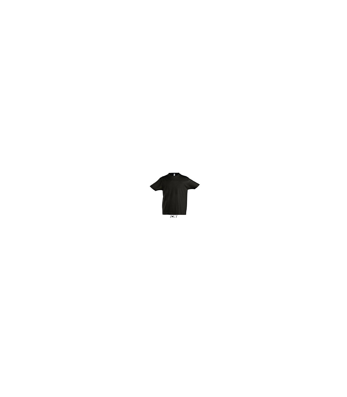 TEE-SHIRT COULEUR 190 G ENFANT NOIR