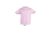 TEE-SHIRT COULEUR 190 G ENFANT ROSE