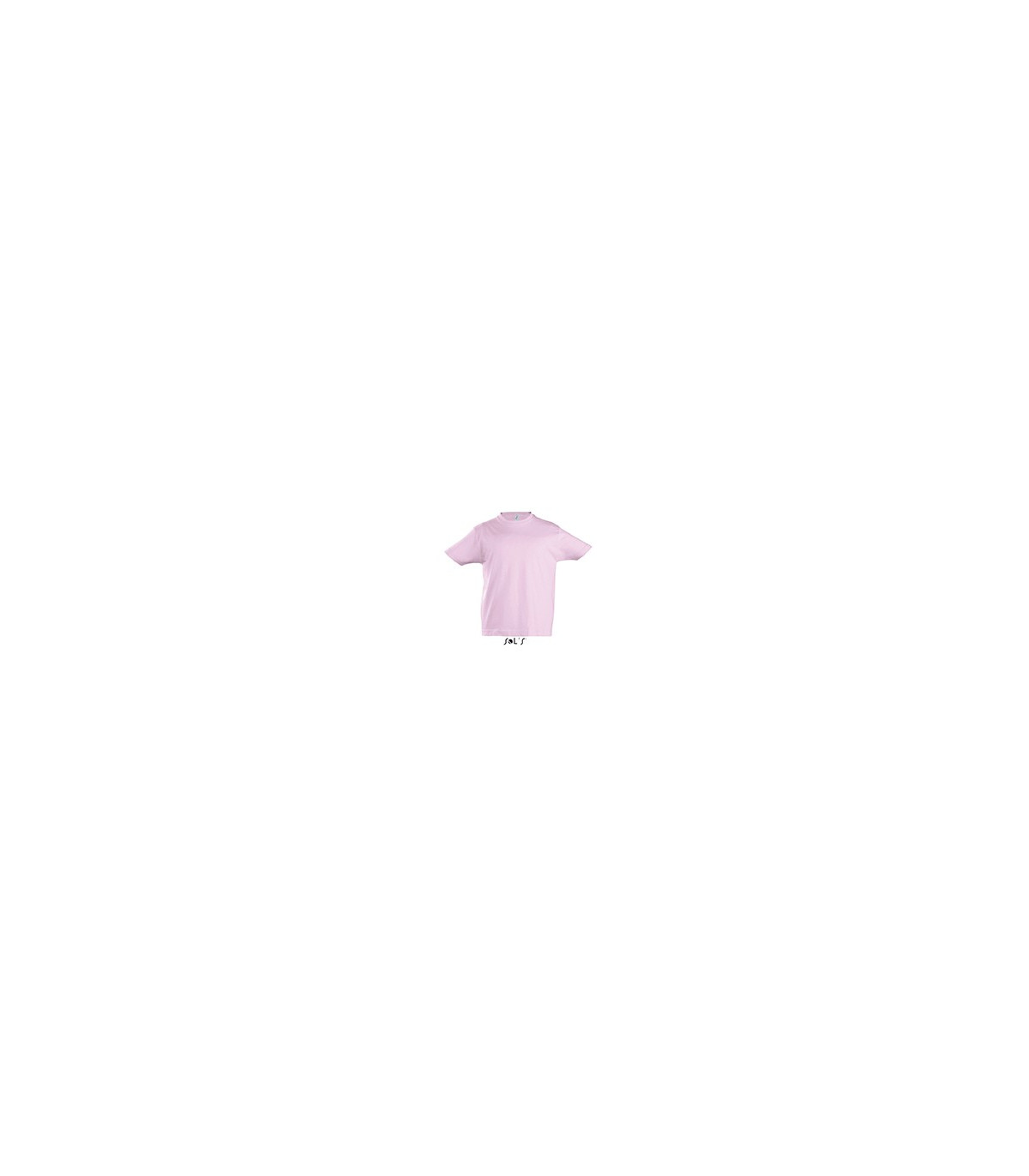 TEE-SHIRT COULEUR 190 G ENFANT ROSE
