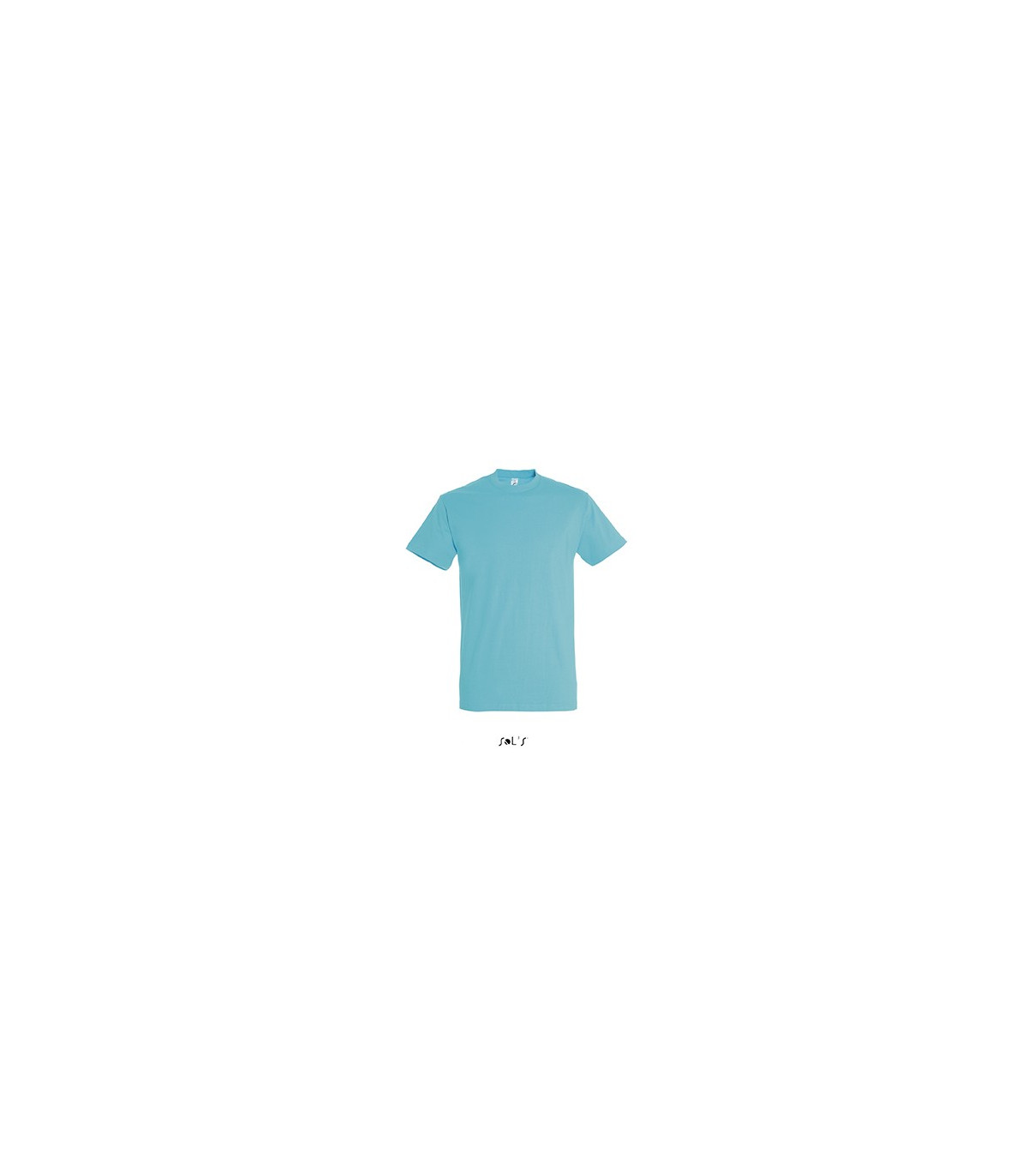 TEE-SHIRT COULEUR 190 G MIXTE BLEU TURQUOISE