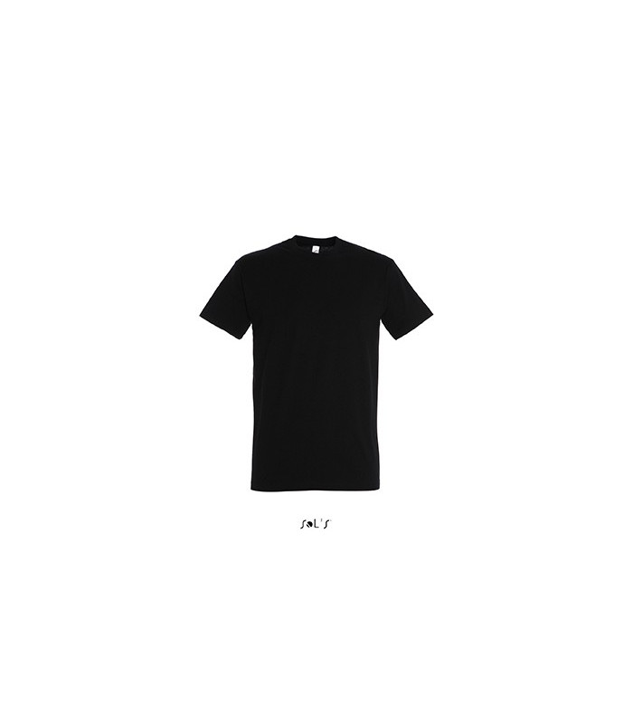 TEE-SHIRT COULEUR 190 G MIXTE NOIR