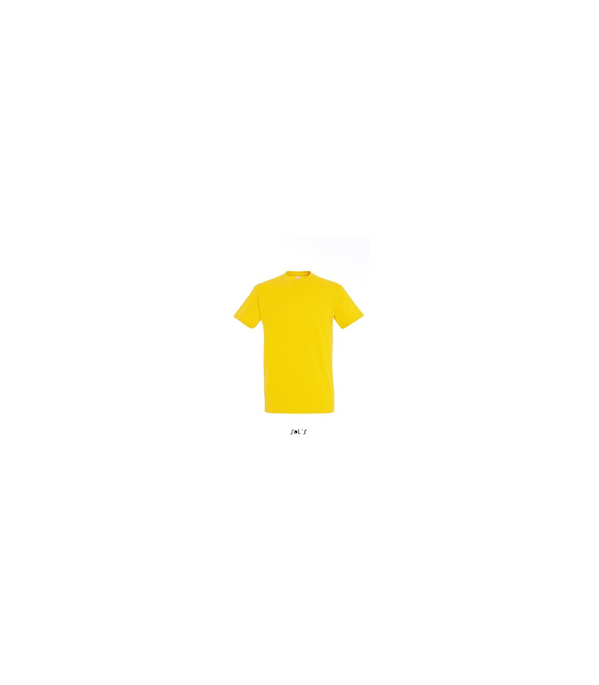 TEE-SHIRT COULEUR 190 G MIXTE JAUNE