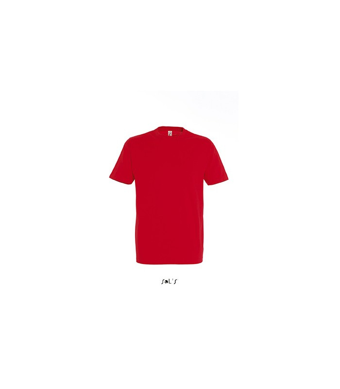 TEE-SHIRT COULEUR 190 G MIXTE ROUGE
