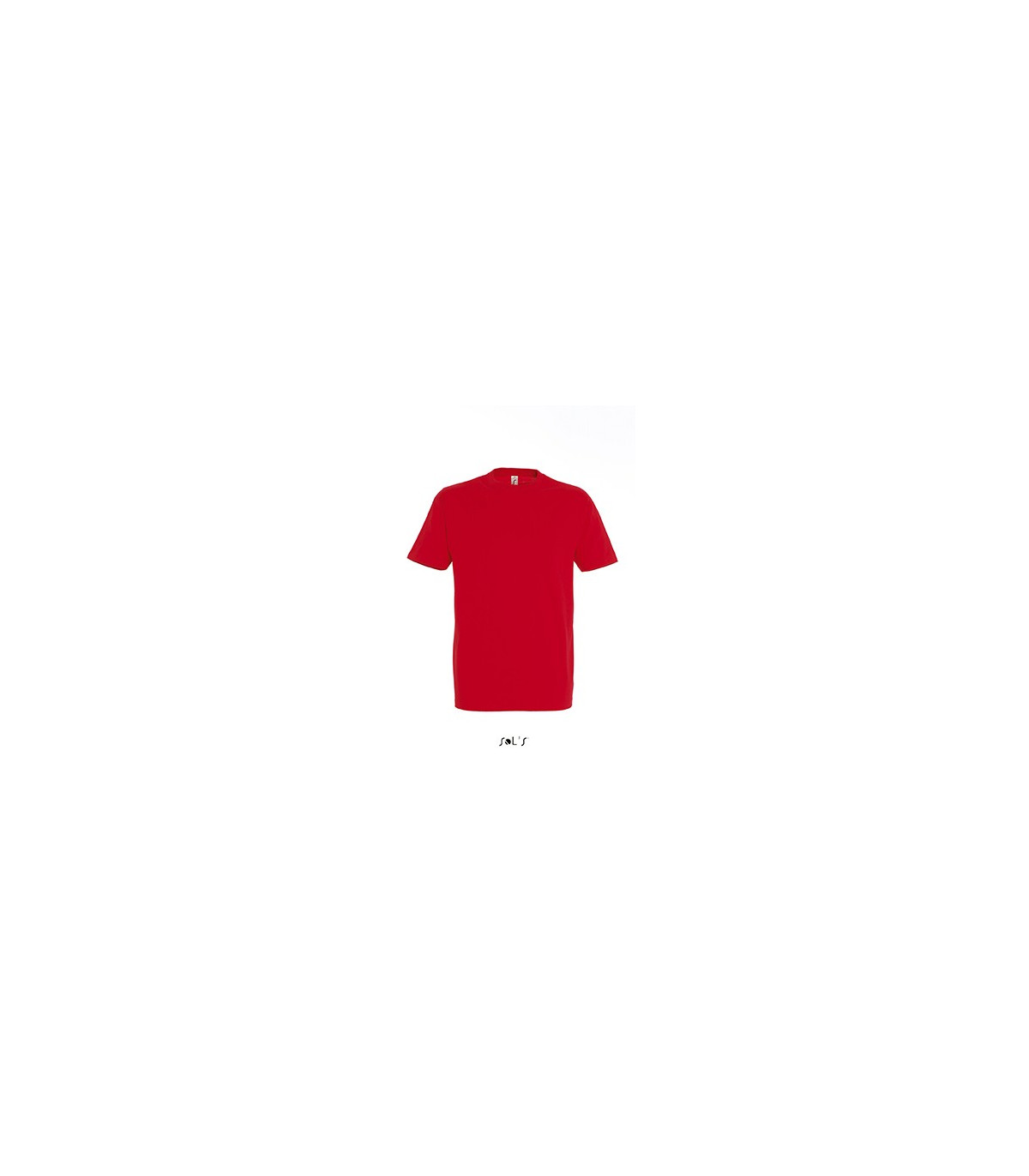 TEE-SHIRT COULEUR 190 G MIXTE ROUGE