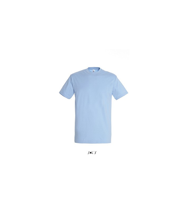 TEE-SHIRT COULEUR 190 G MIXTE BLEU CIEL