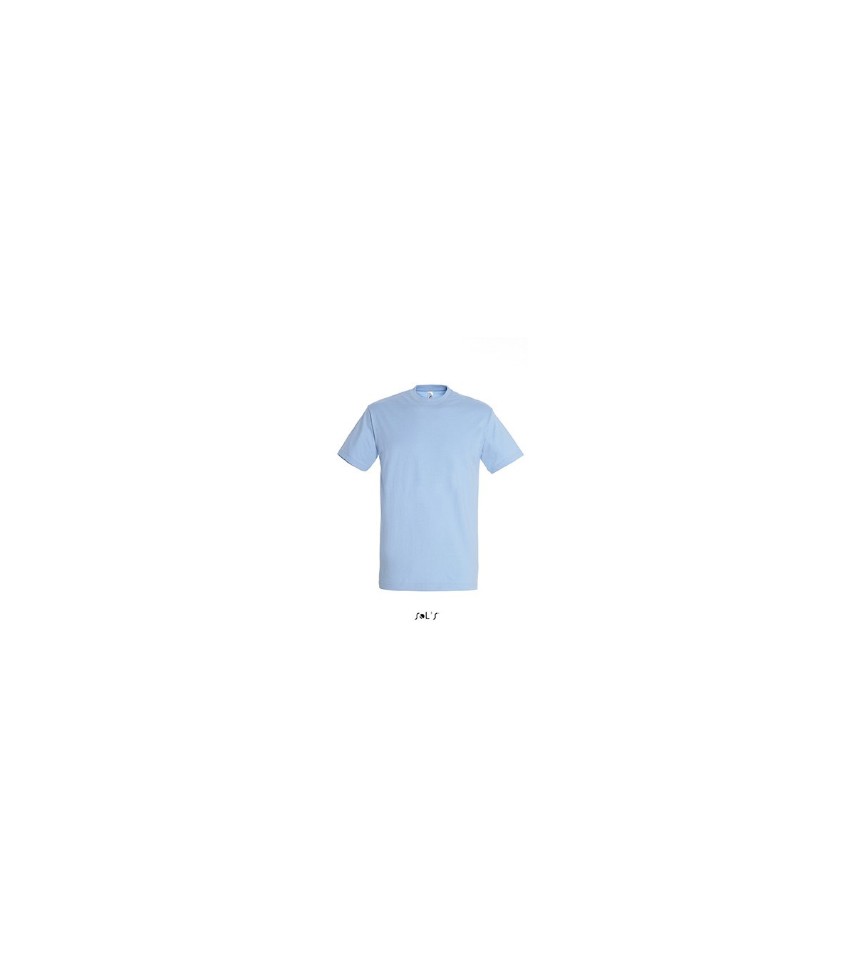 TEE-SHIRT COULEUR 190 G MIXTE BLEU CIEL