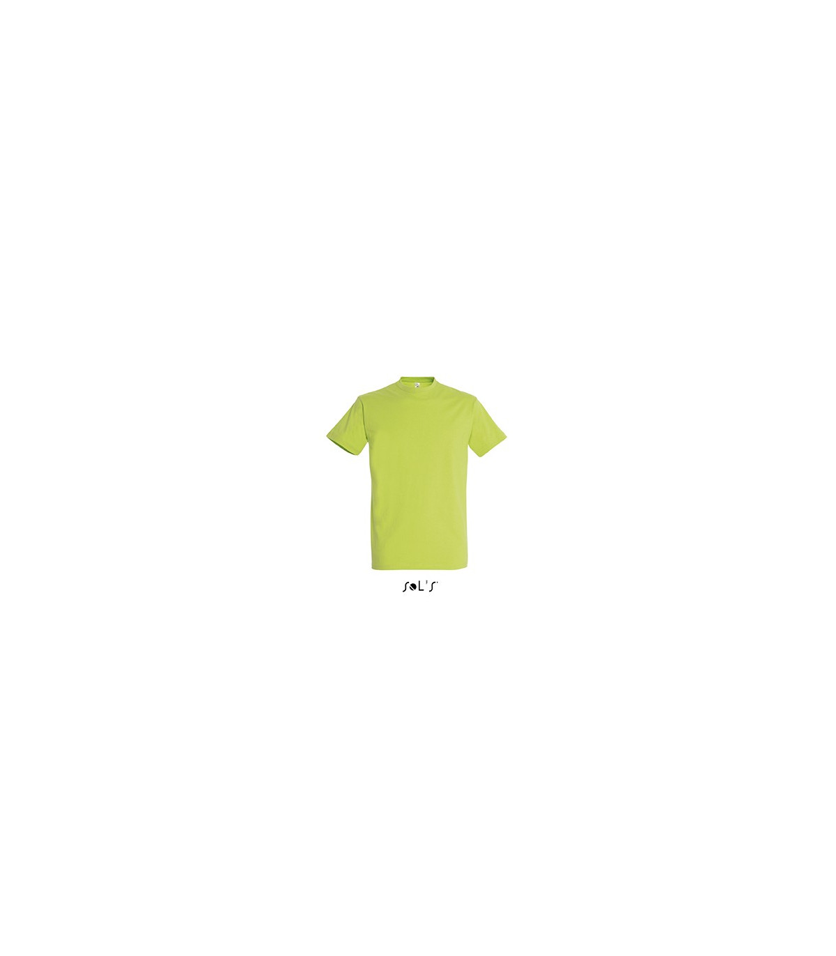 TEE-SHIRT COULEUR 190 G MIXTE VERT POMME