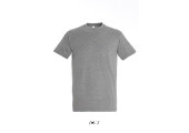 TEE-SHIRT COULEUR 190 G MIXTE GRIS CHINE