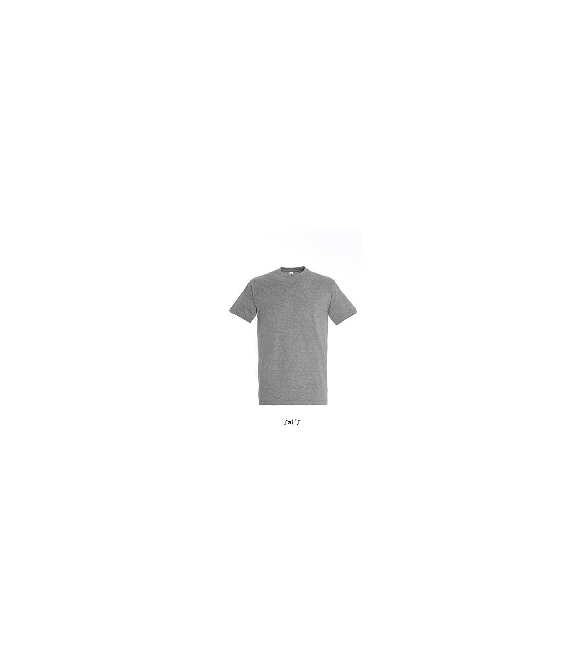 TEE-SHIRT COULEUR 190 G MIXTE GRIS CHINE